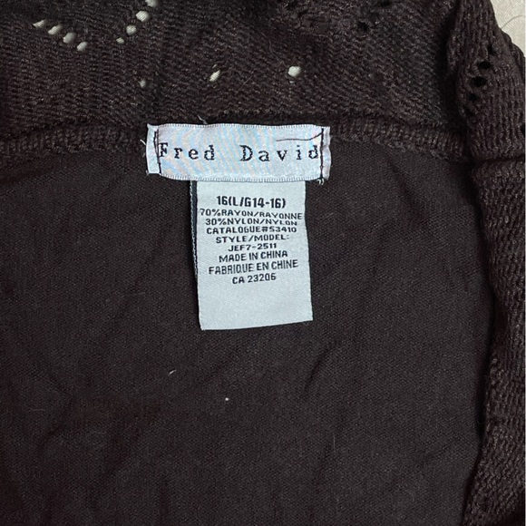 Vintage Fred David cardigan - Picture 2 of 2